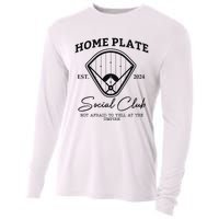 Home Plate Social Club Baseball Mom Cooling Performance Long Sleeve Crew