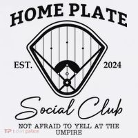 Home Plate Social Club Baseball Mom Baby Bodysuit