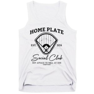 Home Plate Social Club Baseball Mom Tank Top