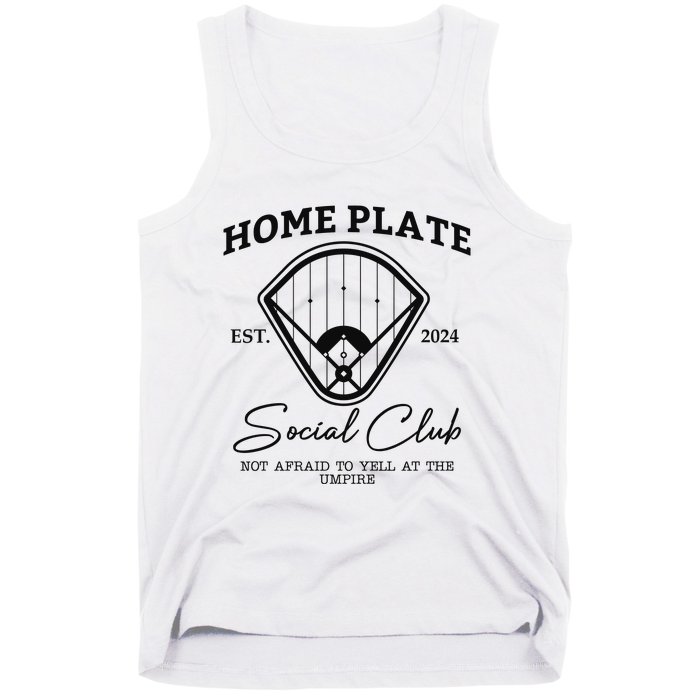 Home Plate Social Club Baseball Mom Tank Top