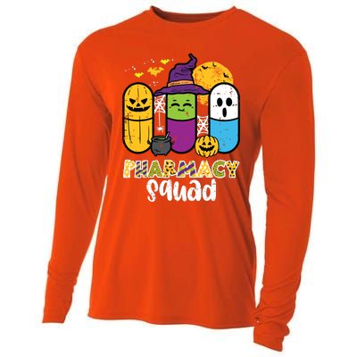 Halloween Pharmacy Squad Pills Costume Pharmacist Women Cooling Performance Long Sleeve Crew