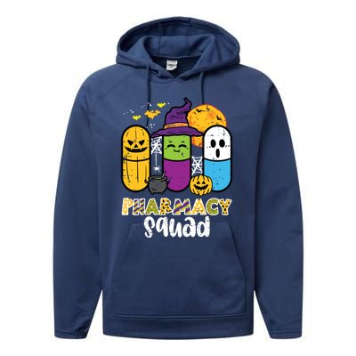 Halloween Pharmacy Squad Pills Costume Pharmacist Women Performance Fleece Hoodie