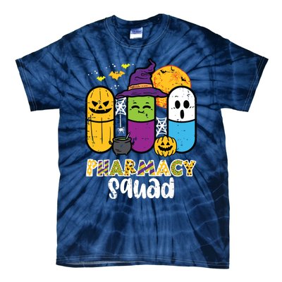 Halloween Pharmacy Squad Pills Costume Pharmacist Women Tie-Dye T-Shirt