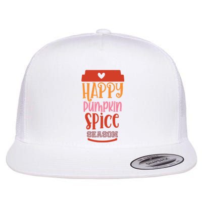 Happy Pumpkin Spice Season Flat Bill Trucker Hat