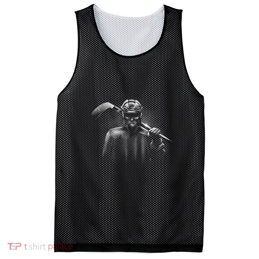 Hockey Player Sketch Mesh Reversible Basketball Jersey Tank