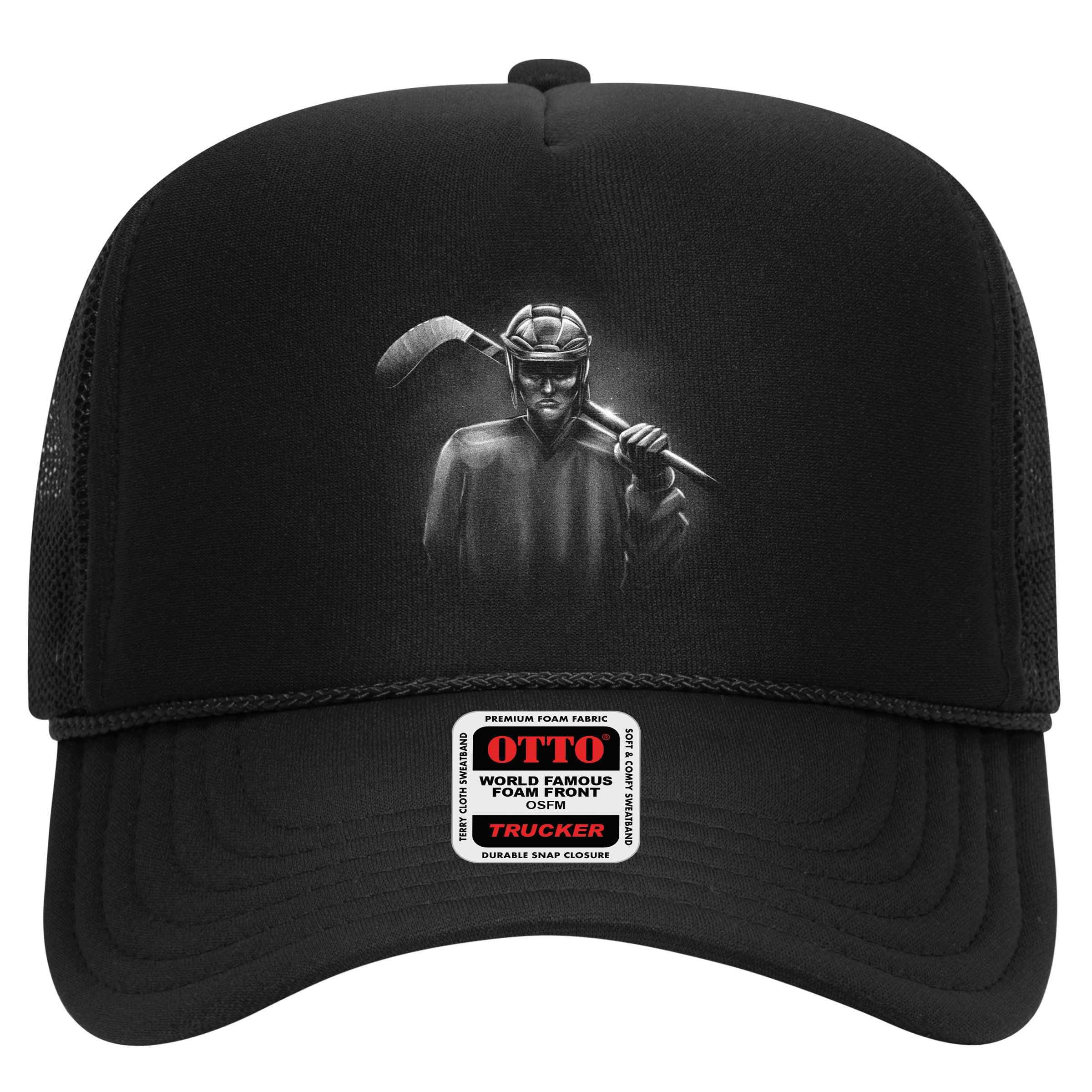 Hockey Player Sketch Hat