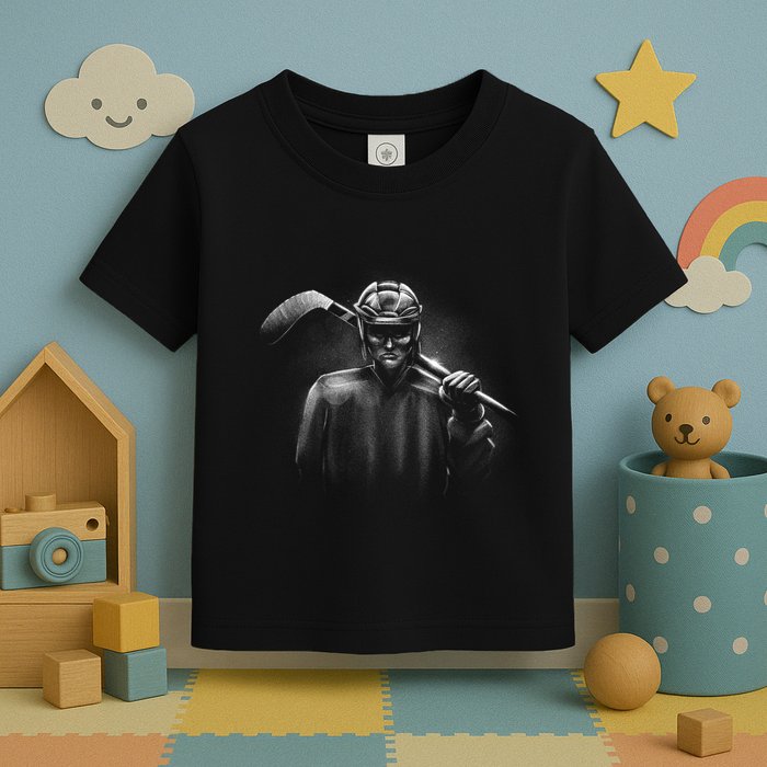 Hockey Player Sketch Toddler T-Shirt