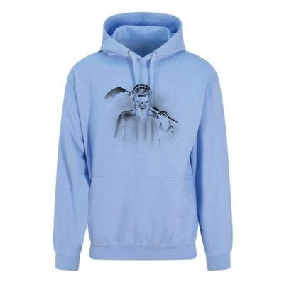 Hockey Player Sketch Unisex Surf Hoodie