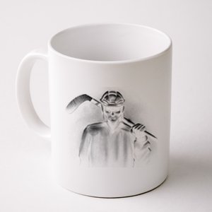 Hockey Player Sketch Coffee Mug