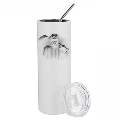 Hockey Player Sketch Stainless Steel Tumbler