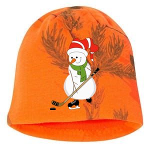 Hockey Playing Snow Gift Kati - Camo Knit Beanie