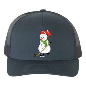 Hockey Playing Snow Gift Yupoong Adult 5-Panel Trucker Hat