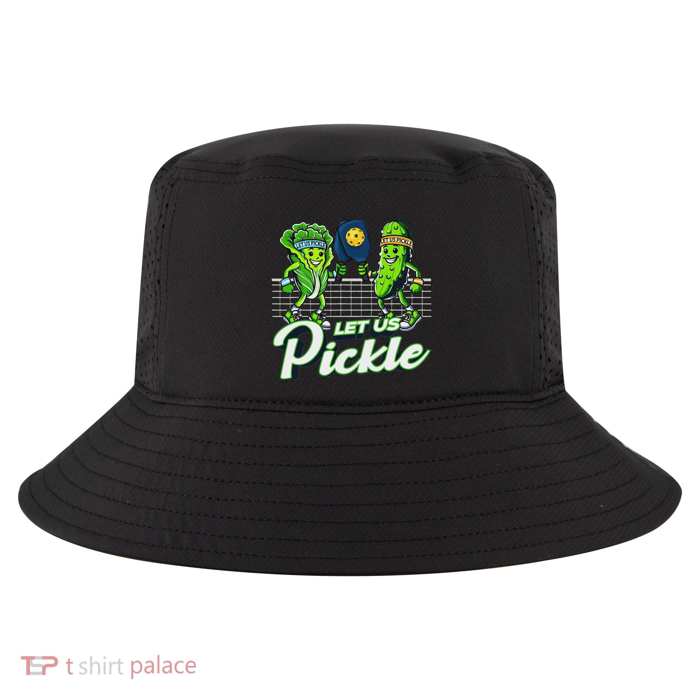 Hilarious Pickleball Swag Featuring Lettuce Pickle Players Cool Comfort Performance Bucket Hat