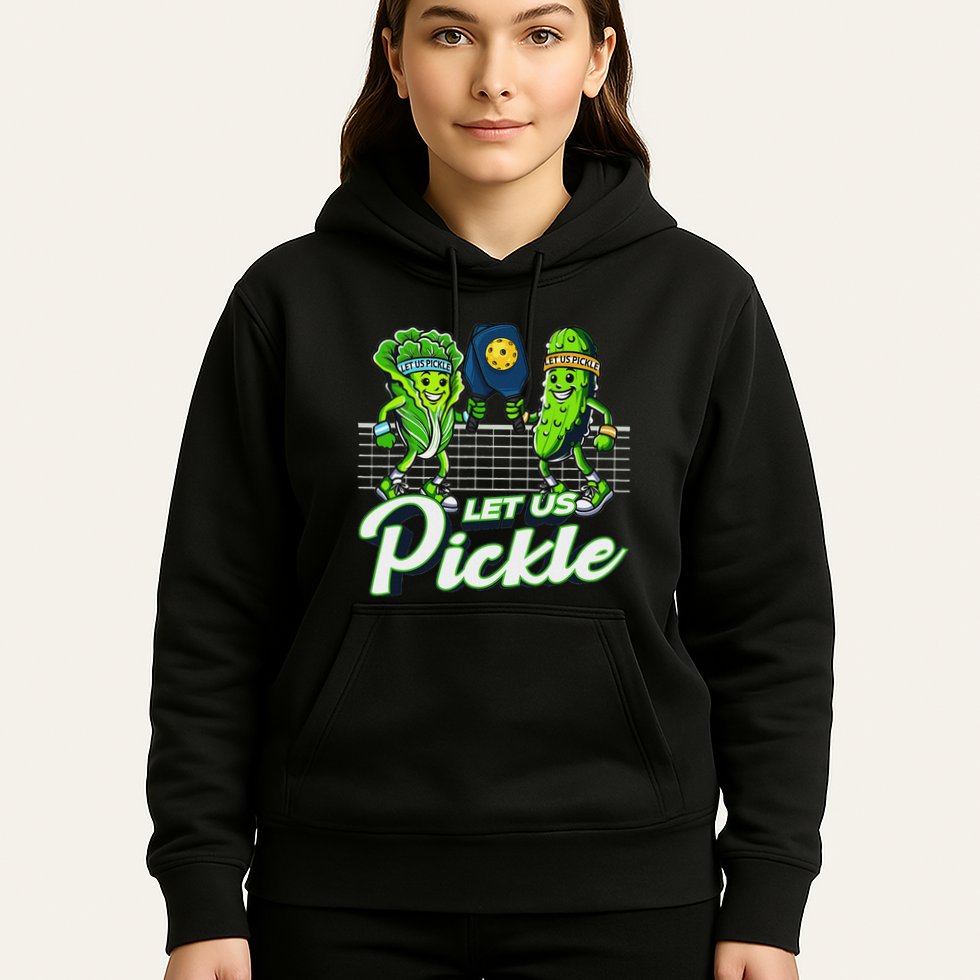 Hilarious Pickleball Swag Featuring Lettuce Pickle Players Hoodie