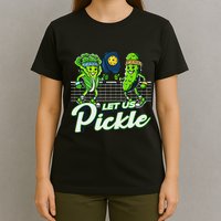 Hilarious Pickleball Swag Featuring Lettuce Pickle Players T-Shirt