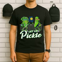 Hilarious Pickleball Swag Featuring Lettuce Pickle Players T-Shirt