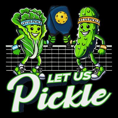 Hilarious Pickleball Swag Featuring Lettuce Pickle Players T-Shirt