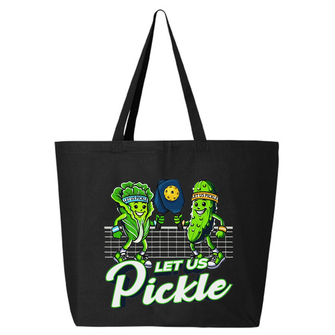 Hilarious Pickleball Swag Featuring Lettuce Pickle Players 25L Jumbo Tote