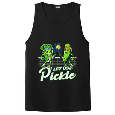 Hilarious Pickleball Swag Featuring Lettuce Pickle Players PosiCharge Competitor Tank