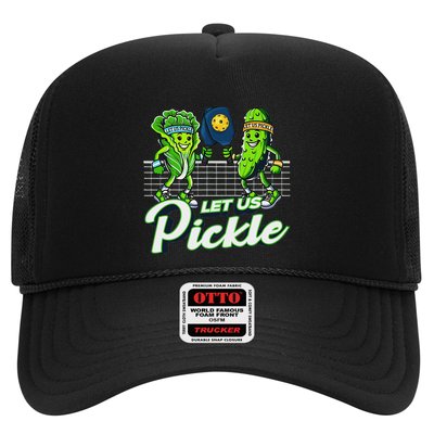 Hilarious Pickleball Swag Featuring Lettuce Pickle Players Trucker Hat