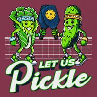 Hilarious Pickleball Swag Featuring Lettuce Pickle Players 16oz Travel Tumbler