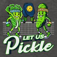 Hilarious Pickleball Swag Featuring Lettuce Pickle Players Vector Backpack