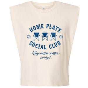 Home Plate Social Club Hey Batter Batter Swing Garment-Dyed Women's Muscle Tee