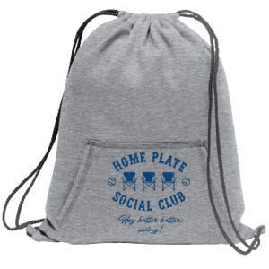 Home Plate Social Club Hey Batter Batter Swing Sweatshirt Cinch Pack Bag