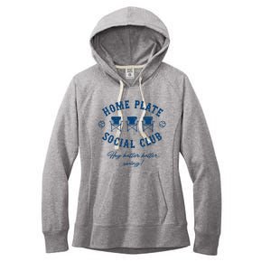 Home Plate Social Club Hey Batter Batter Swing Women's Fleece Hoodie