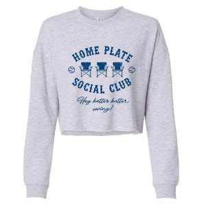 Home Plate Social Club Hey Batter Batter Swing Cropped Pullover Crew