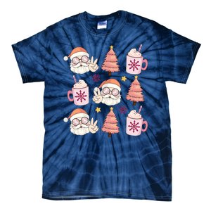 Hippie Peace Santa Christmas Holiday Tie-Dye T-Shirt