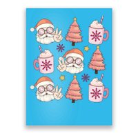 Hippie Peace Santa Christmas Holiday Poster