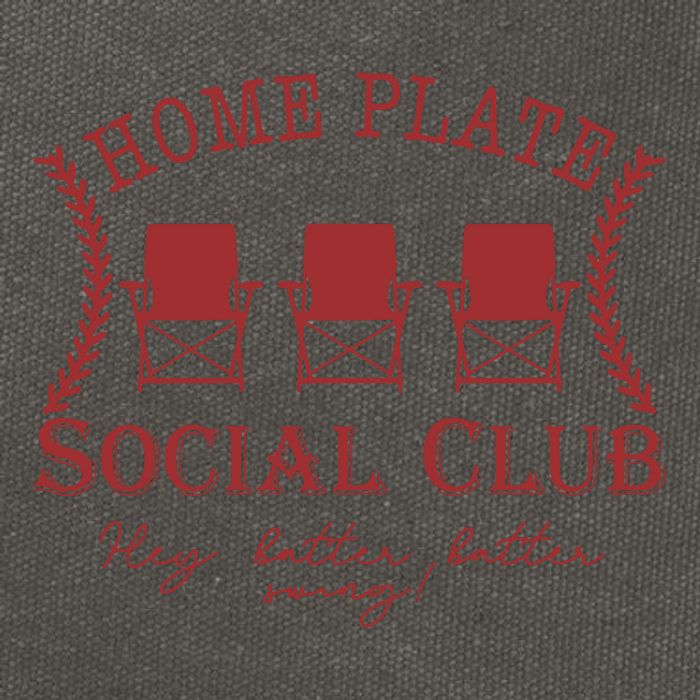 Home Plate Social Club Cotton Canvas Backpack