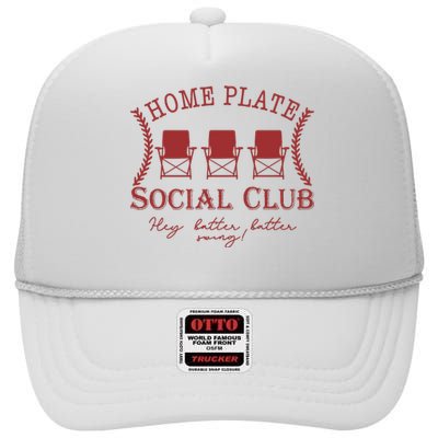 Home Plate Social Club High Crown Mesh Back Trucker Hat