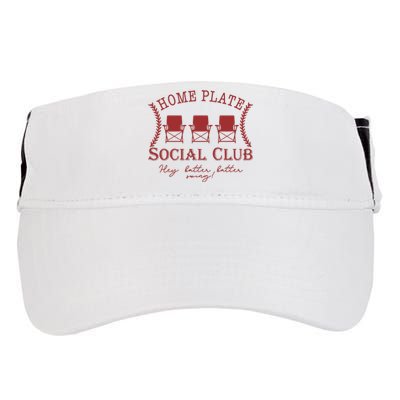 Home Plate Social Club Adult Drive Performance Visor