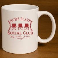 Home Plate Social Club 11oz C Handle Ceramic Mug