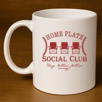 Home Plate Social Club 11oz C Handle Ceramic Mug