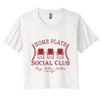 Home Plate Social Club Women's Crop Top Tee