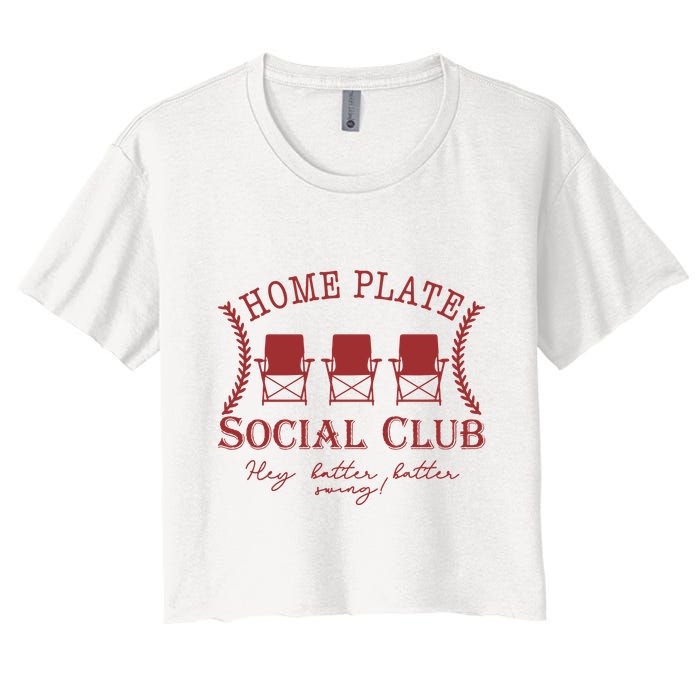 Home Plate Social Club Women's Crop Top Tee