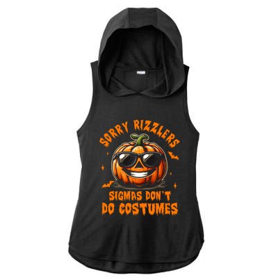 Halloween Pumpkin Spooky Vibes Sigmas DonT Do Costumes Gift Ladies PosiCharge Tri-Blend Wicking Draft Hoodie Tank