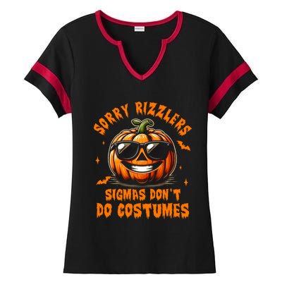 Halloween Pumpkin Spooky Vibes Sigmas DonT Do Costumes Gift Ladies Halftime Notch Neck Tee