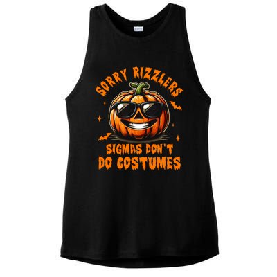 Halloween Pumpkin Spooky Vibes Sigmas DonT Do Costumes Gift Ladies PosiCharge Tri-Blend Wicking Tank