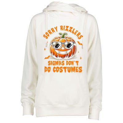 Halloween Pumpkin Spooky Vibes Sigmas DonT Do Costumes Gift Womens Funnel Neck Pullover Hood