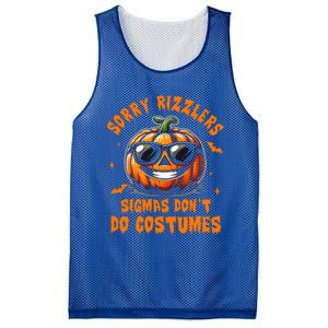 Halloween Pumpkin Spooky Vibes Sigmas DonT Do Costumes Gift Mesh Reversible Basketball Jersey Tank