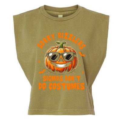 Halloween Pumpkin Spooky Vibes Sigmas DonT Do Costumes Gift Garment-Dyed Women's Muscle Tee