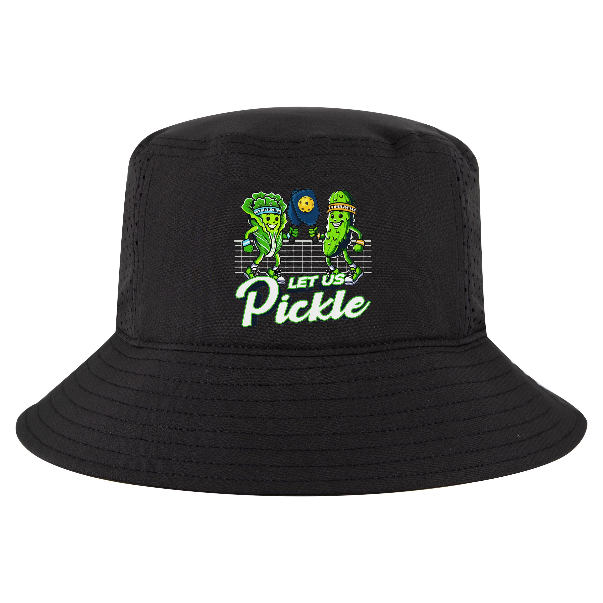 Hilarious Pickleball Swag Featuring Lettuce Pickle Players Cool Comfort Performance Bucket Hat