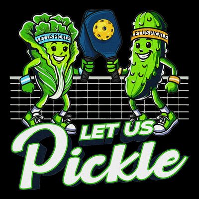 Hilarious Pickleball Swag Featuring Lettuce Pickle Players T-Shirt