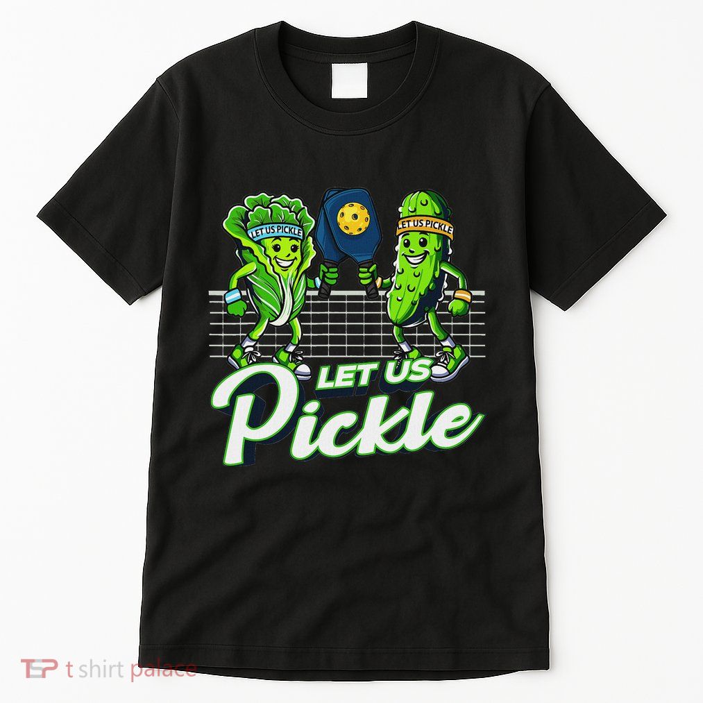 Hilarious Pickleball Swag Featuring Lettuce Pickle Players Tall T-Shirt