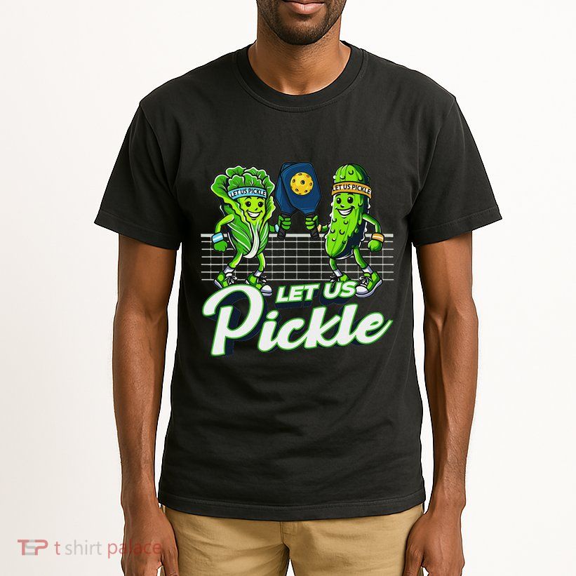 Hilarious Pickleball Swag Featuring Lettuce Pickle Players Tall T-Shirt