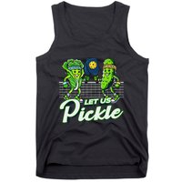 Hilarious Pickleball Swag Featuring Lettuce Pickle Players Tank Top